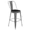 Flash Furniture Clear Coat Metal Bar Stool & Black Poly Seat XU-DG-TP001B-30-PL1B-GG - alternate 9